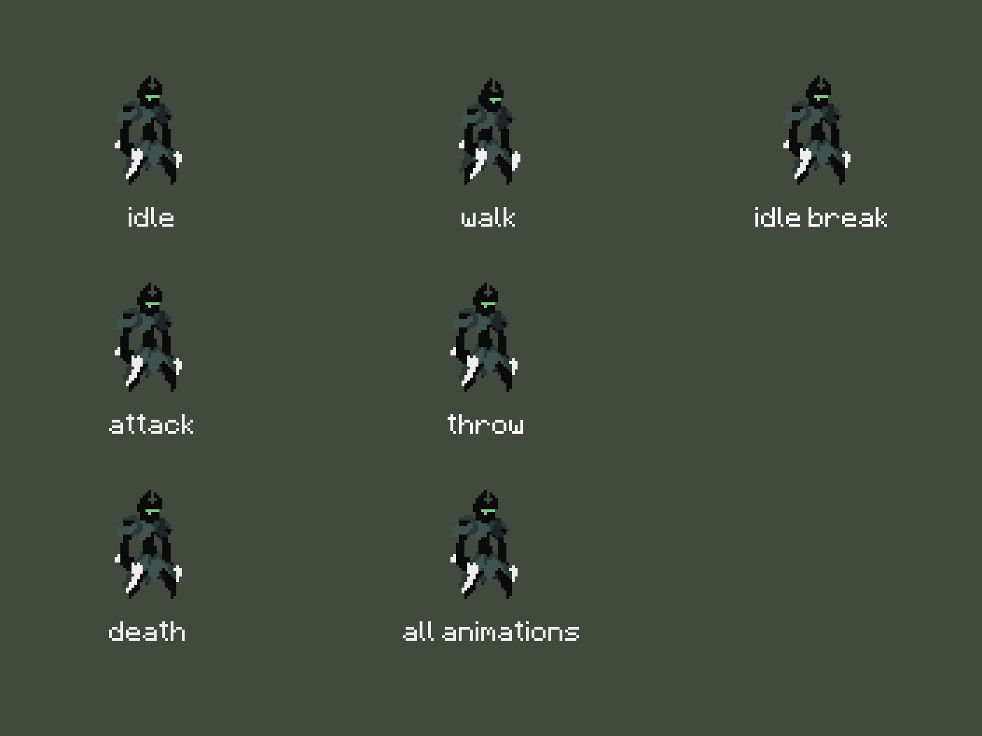 Duskclaw — pixel-art enemy